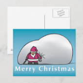 Vrolijk kerstfeest feestdagenkaart (Voorkant / Achterkant)