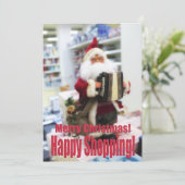Vrolijk kerstfeest feestdagenkaart (Staand voorkant)