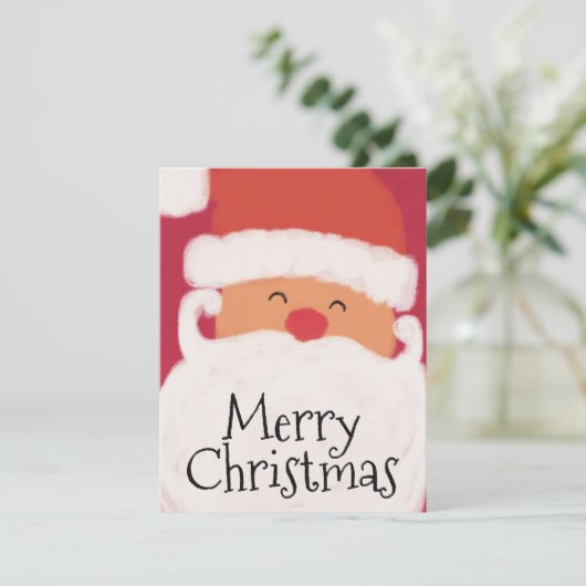 Vrolijk kerstfeest feestdagenkaart (Staand voorkant)