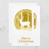 Vrolijk kerstfeest feestdagenkaart (Voorkant / Achterkant)