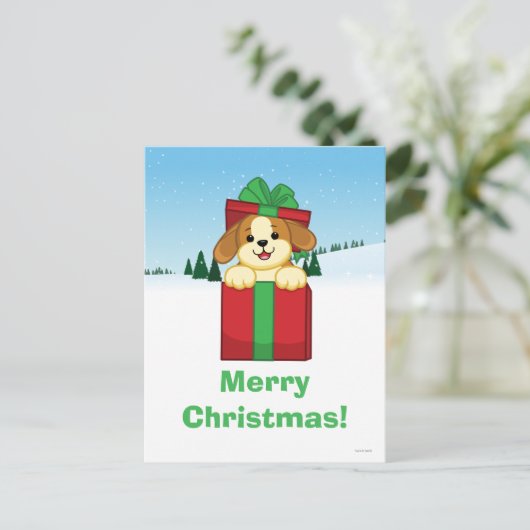 Vrolijk kerstfeest! feestdagenkaart (Staand voorkant)