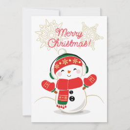 Vrolijk kerstfeest feestdagenkaart