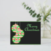 Vrolijk kerstfeest feestdagenkaart (Staand voorkant)