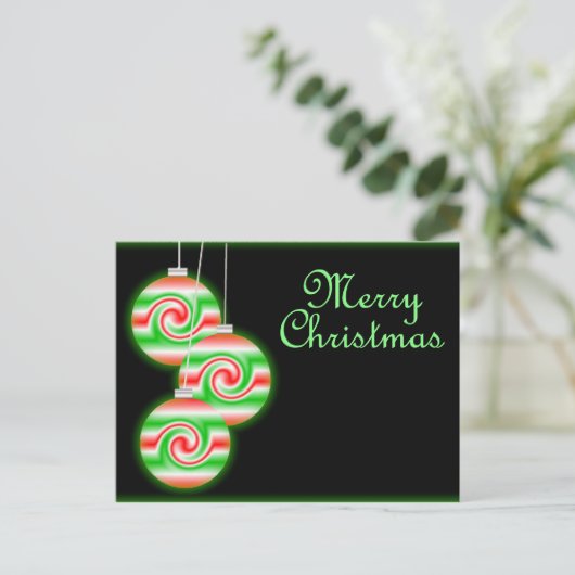 Vrolijk kerstfeest feestdagenkaart (Staand voorkant)