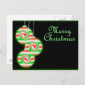 Vrolijk kerstfeest feestdagenkaart (Voorkant / Achterkant)