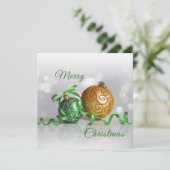 Vrolijk kerstfeest feestdagenkaart (Staand voorkant)