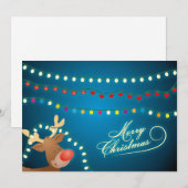 Vrolijk kerstfeest feestdagenkaart (Voorkant / Achterkant)