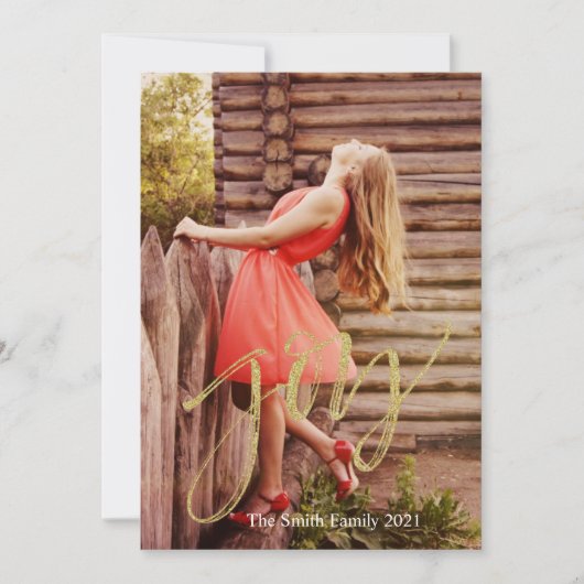 Vrolijk Kerstfeest Feestdagenkaart (Voorkant)