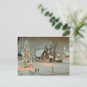 Vrolijk kerstfeest feestdagenkaart (Staand voorkant)