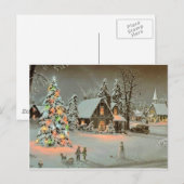 Vrolijk kerstfeest feestdagenkaart (Voorkant / Achterkant)