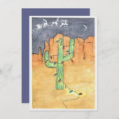 Vrolijk kerstfeest feestdagenkaart (Voorkant / Achterkant)