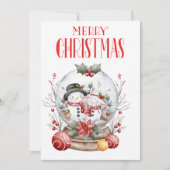 Vrolijk kerstfeest feestdagenkaart (Voorkant)