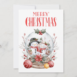 Vrolijk kerstfeest feestdagenkaart