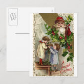 *Vrolijk kerstfeest* Feestdagenkaart (Voorkant / Achterkant)