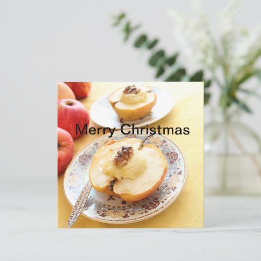 Vrolijk kerstfeest feestdagenkaart (Staand voorkant)