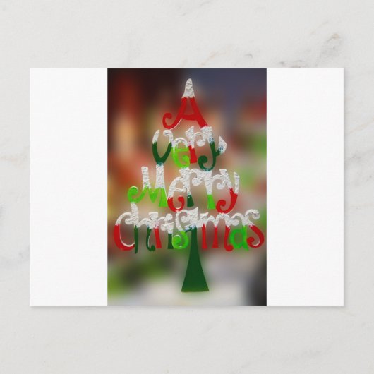 vrolijk kerstfeest feestdagenkaart (Voorkant)