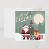 Vrolijk kerstfeest feestdagenkaart (Voorkant / Achterkant)