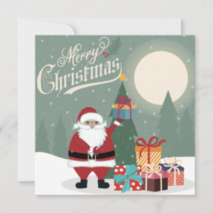 Vrolijk kerstfeest feestdagenkaart