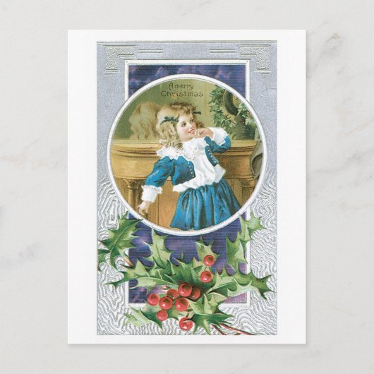 Vrolijk kerstfeest feestdagenkaart (Voorkant)