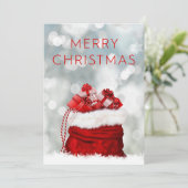 Vrolijk kerstfeest feestdagenkaart (Staand voorkant)