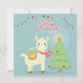 Vrolijk kerstfeest feestdagenkaart (Voorkant)