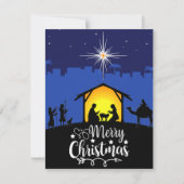 Vrolijk kerstfeest feestdagenkaart (Voorkant)