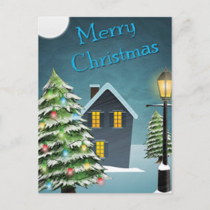 Vrolijk kerstfeest feestdagenkaart