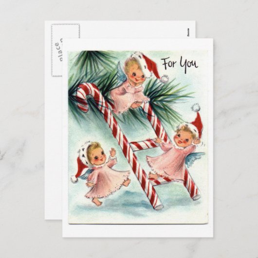 Vrolijk kerstfeest feestdagenkaart (Voorkant / Achterkant)