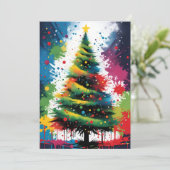 Vrolijk kerstfeest feestdagenkaart (Staand voorkant)