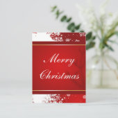 Vrolijk kerstfeest feestdagenkaart (Staand voorkant)