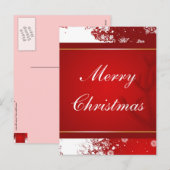 Vrolijk kerstfeest feestdagenkaart (Voorkant / Achterkant)