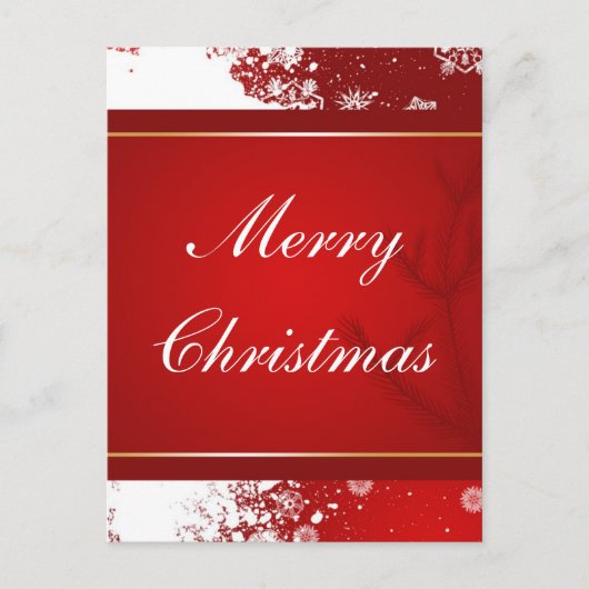 Vrolijk kerstfeest feestdagenkaart (Voorkant)