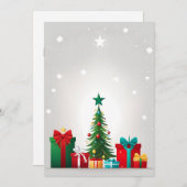 Vrolijk kerstfeest feestdagenkaart (Voorkant / Achterkant)