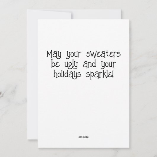 Vrolijk kerstfeest feestdagenkaart (Achterkant)