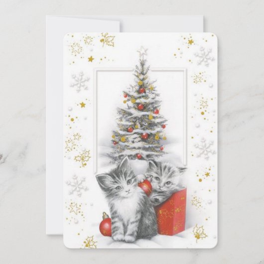 Vrolijk kerstfeest  feestdagenkaart (Voorkant)