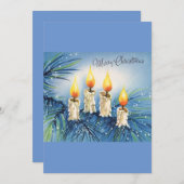 Vrolijk kerstfeest feestdagenkaart (Voorkant / Achterkant)