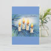 Vrolijk kerstfeest feestdagenkaart (Staand voorkant)