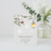 Vrolijk kerstfeest feestdagenkaart (Staand voorkant)