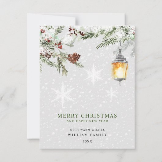 Vrolijk kerstfeest feestdagenkaart (Voorkant)