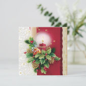 Vrolijk kerstfeest feestdagenkaart (Staand voorkant)