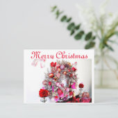 Vrolijk kerstfeest feestdagenkaart (Staand voorkant)