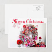 Vrolijk kerstfeest feestdagenkaart (Voorkant / Achterkant)