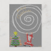 Vrolijk kerstfeest feestdagenkaart (Voorkant)