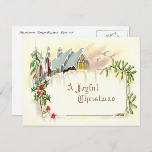  vrolijk kerstfeest feestdagenkaart (Voorkant / Achterkant)