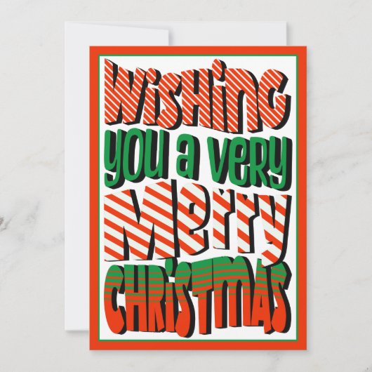 Vrolijk kerstfeest feestdagenkaart (Voorkant)