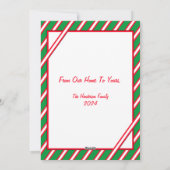 Vrolijk kerstfeest feestdagenkaart (Achterkant)