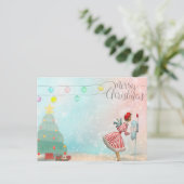 "Vrolijk kerstfeest" Feestdagenkaart (Staand voorkant)