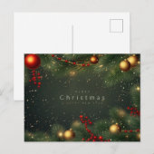 "Vrolijk kerstfeest" Feestdagenkaart (Voorkant / Achterkant)