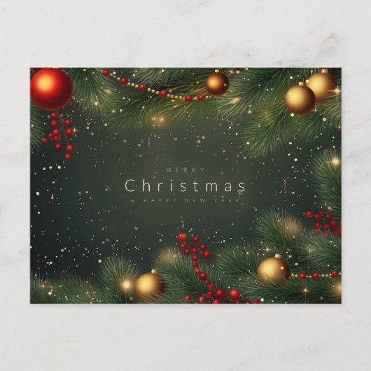 "Vrolijk kerstfeest" Feestdagenkaart (Voorkant)