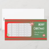 Vrolijk kerstfeest! feestdagenkaart (Voorkant / Achterkant)